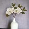 23-Inch Real Touch White Magnolia Sprays - Set of 12, Lifelike Silk Flowers for Elegant Home Décor & Floral Arrangements, Year-Round Beauty - Floral Home by Artificial Flowers